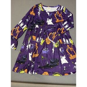 Dash Of Glitter Nightmare Before Christmas Bell‎ Sleeve Dress Size 8/9